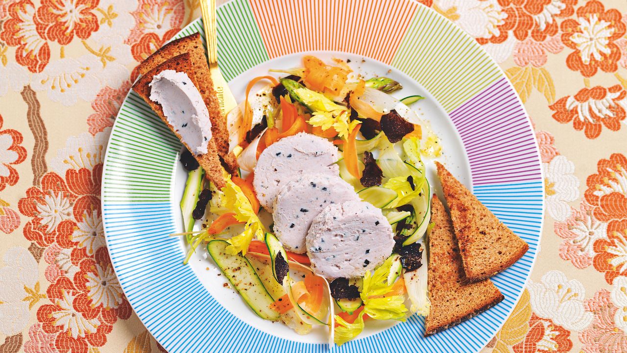 Receita de tigela de ricota vegetariana