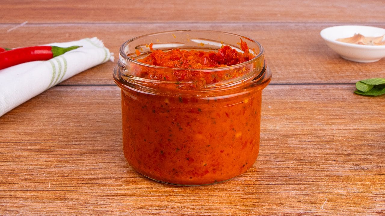 A receita para molho picante típico da cozinha do norte da África