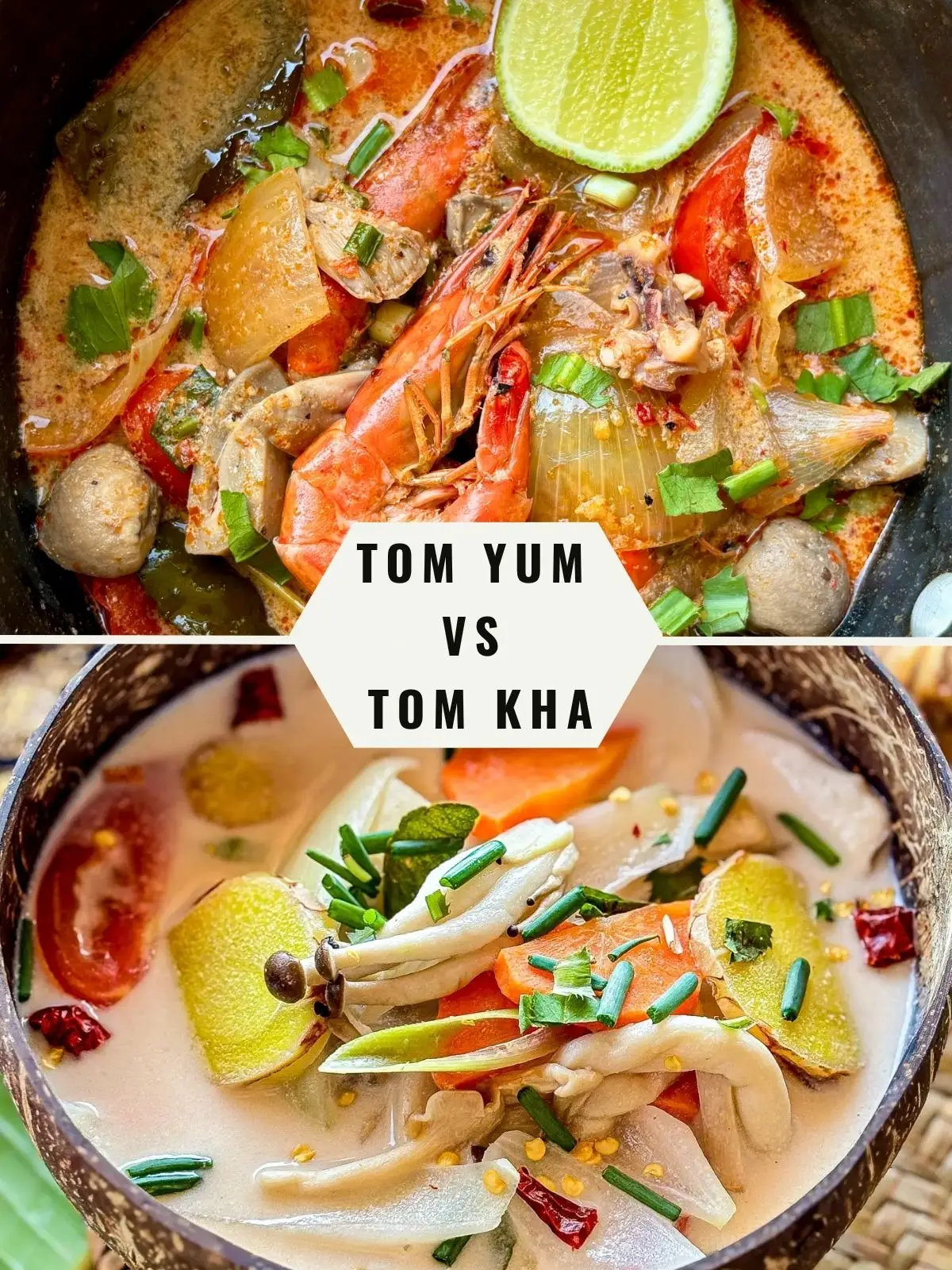 Tom Yum vs Tom Kha (diferenças explicadas)