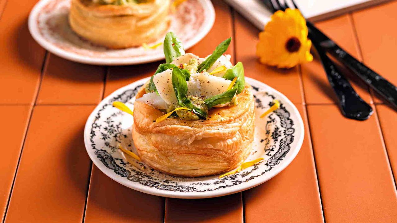 Receita Vol-Au-Ven com Anacardi, COD e Tarassaco