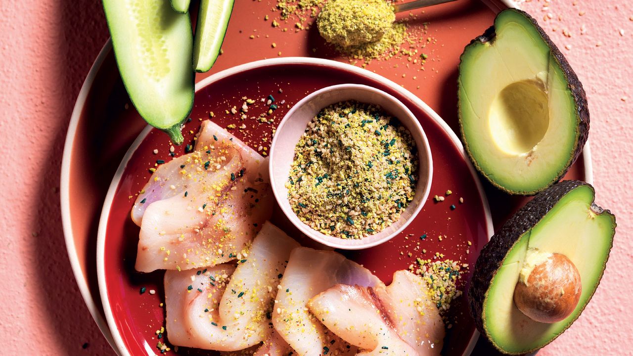 Receita de pó aromático para carpaccio de peixe