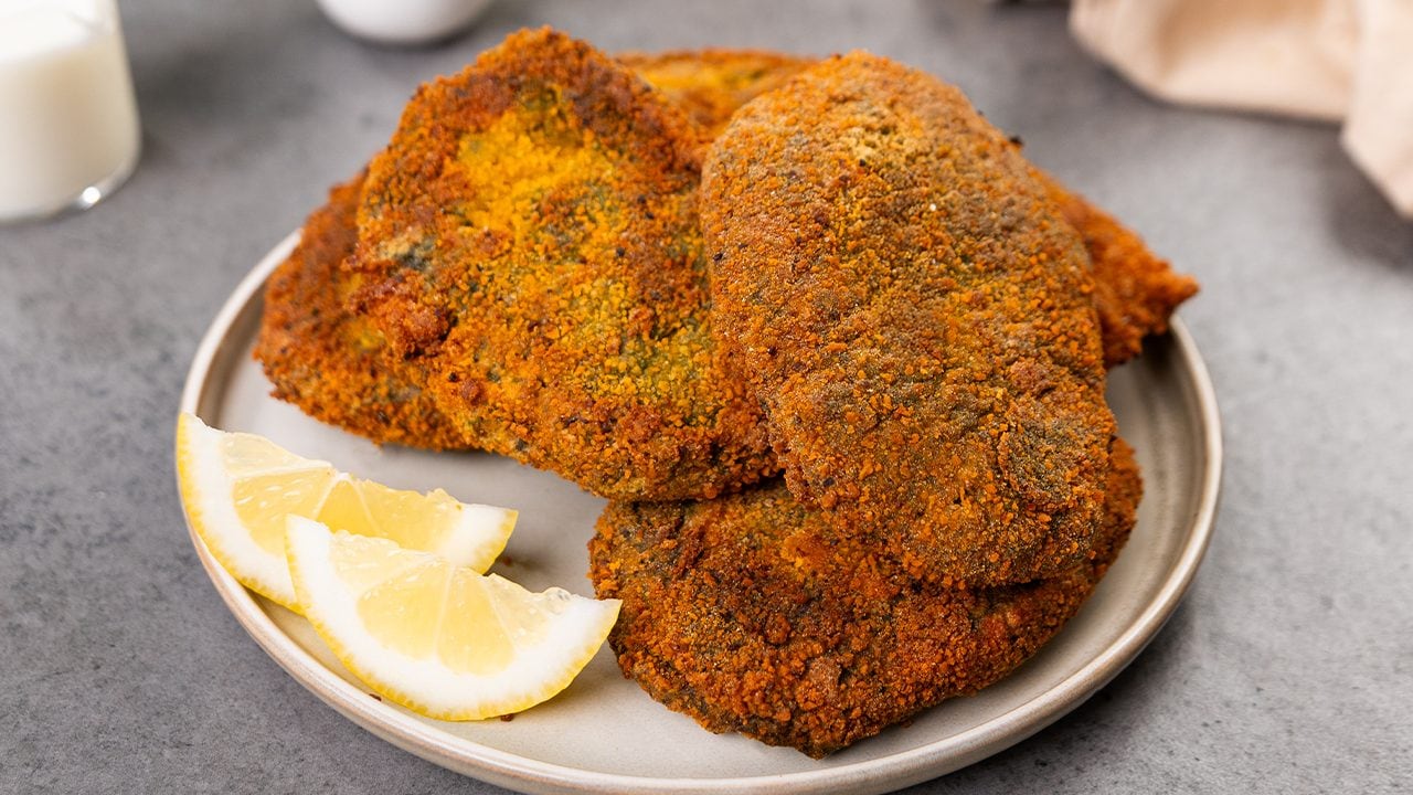 A receita para o delicioso e crocante vegetariano segundo curso