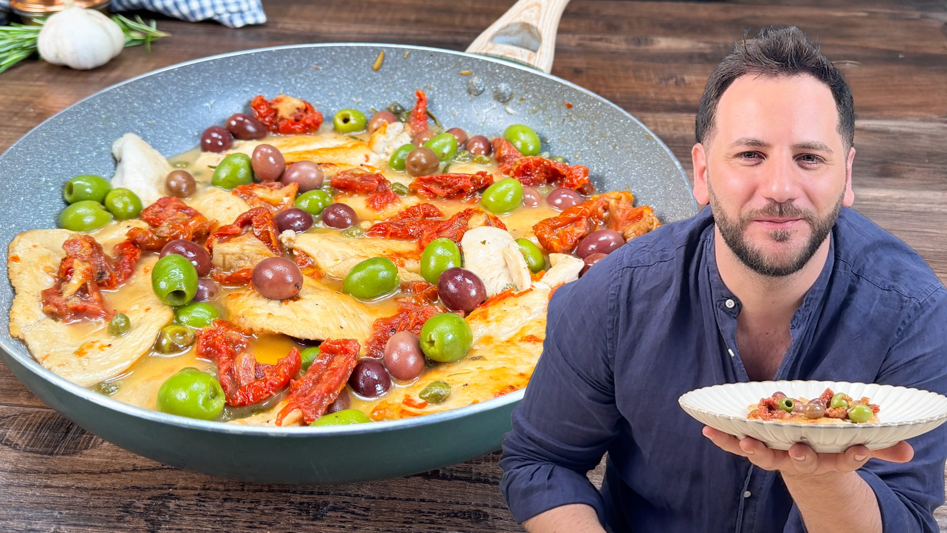 Frango mediterrâneo: a receita