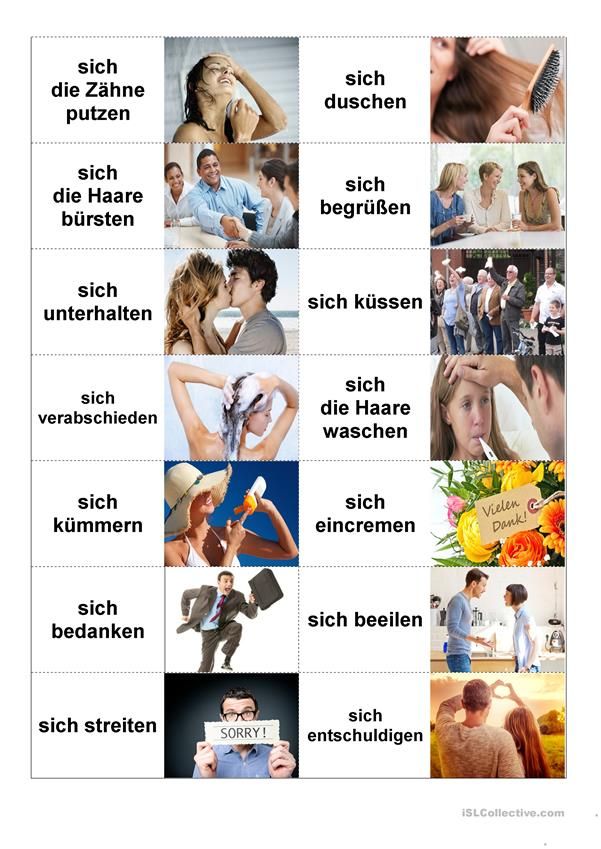 Reflexive und reziproke Verben_Domino