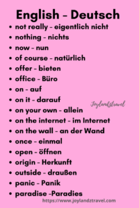 Englisch Deutsch wortschatz