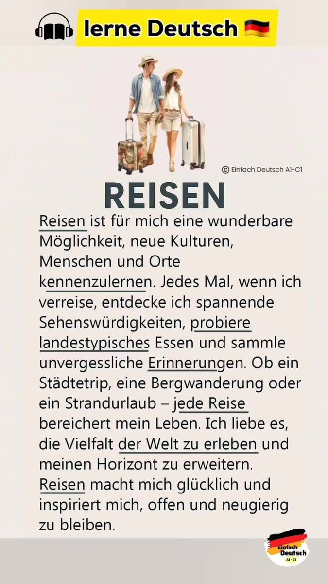 48K views · 1K reactions | Hören Thema : „ Reisen \